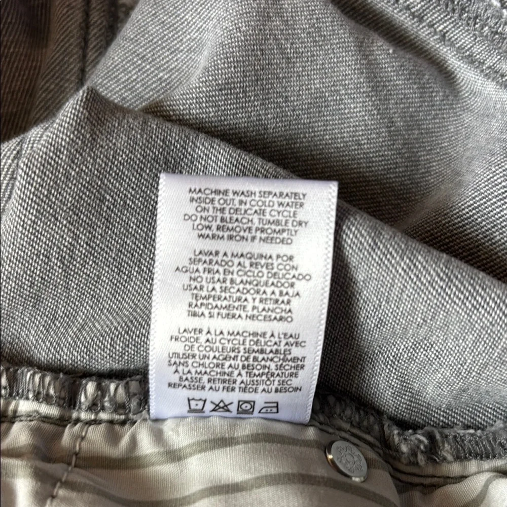 Cabi Button Fly Straight Women's Gray Jeans, 8 - Picture 9 of 9